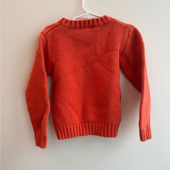 Polo Ralph Lauren Vintage Vibrant Orange Boys Crew Neck Sweater - Picture 3 of 4